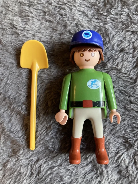 PLAYMOBIL : personnage homme Soigneur Safari Parc Pelle