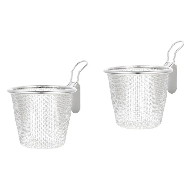 2 piezas colador de malla para el hogar cesta de pasta multifunción fideos convenientes