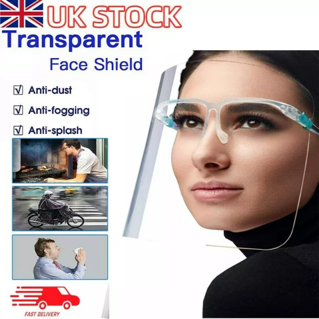 Face Shield Full Face Visor Protection Mask Ppe Shield Clear Plastic Transparent