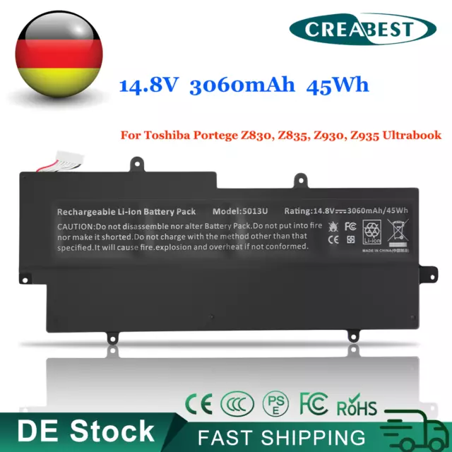 14.8V PA5013U-1BRS 45Wh Akku Für Toshiba Portege Z830 Z835 Z930 Z935 Ultrabook