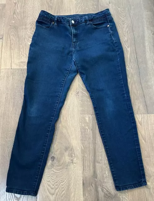 Simply Vera Vera Wang Jeans Womens Sz 10 Skinny Blue Medium Wash Mid Rise 32x28