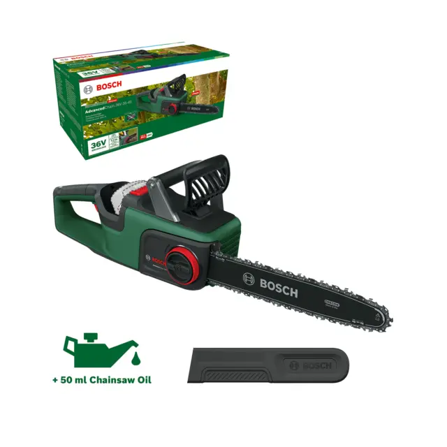 Bosch 36V Cordless Brushless Chainsaw Garden Wood Tree Log 35cm Without Battery