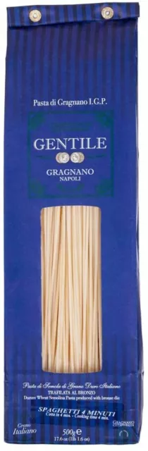 Spaghetti Pastificio Gentile - Pasta di Gragnano IGP - 500 gr - 4 min