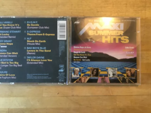 Maxi Summer Hits (1988) [CD Album]  SANDRA Alf Bad Boys Blue Erasure B.V.S.M.P