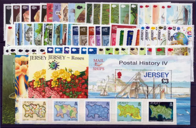 JERSEY - 2010 - Full Year of Ordinary Mail + BF - New (MNH)