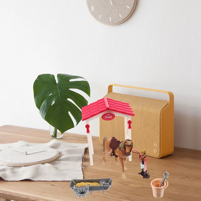 1 Set Kleine Imitiert Simulierte Desktop Pferd Stabile Für Kinder Spielen Decor 3