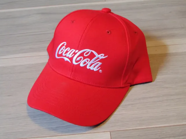 New COCA-COLA Coke Logo Red & White Adult Adjustable HAT / CAP
