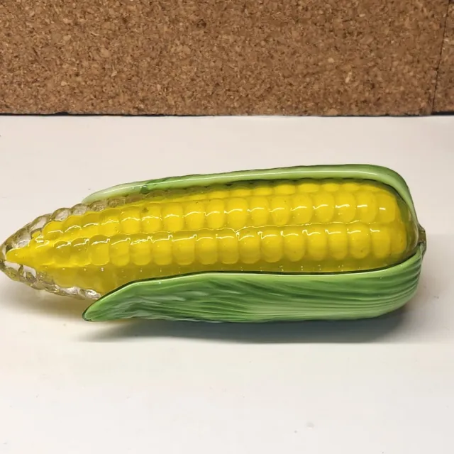 Hand Blown Art Glass Corn on The Cob