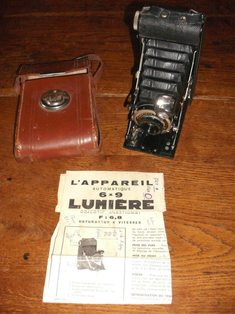 Appareil Photo Ancien Lumière à Soufflet, Anastigmat Fidor 6.3, Avec étui, Occasion