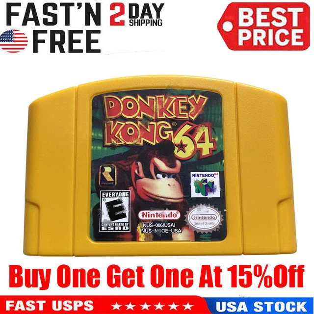 DONKEY KONG 64 Video game cartridges for Nintendo N64 Console US 17.92