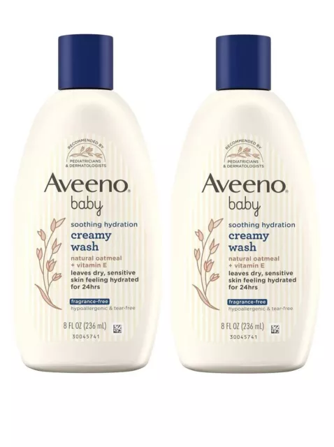 Aveeno Baby Soothing Hydration Creamy Wash With Natural Oatmeal (Pack Of 2).