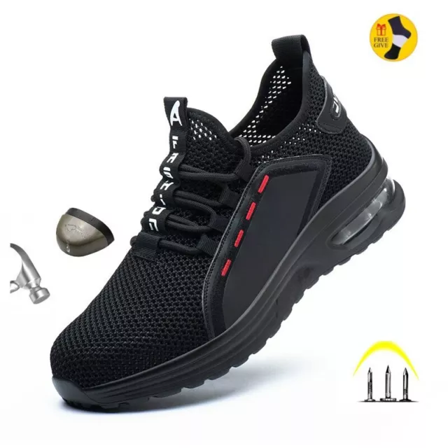 Zapatillas de trabajo con puntera de acero para hombre zapatos de seguridad para hombre