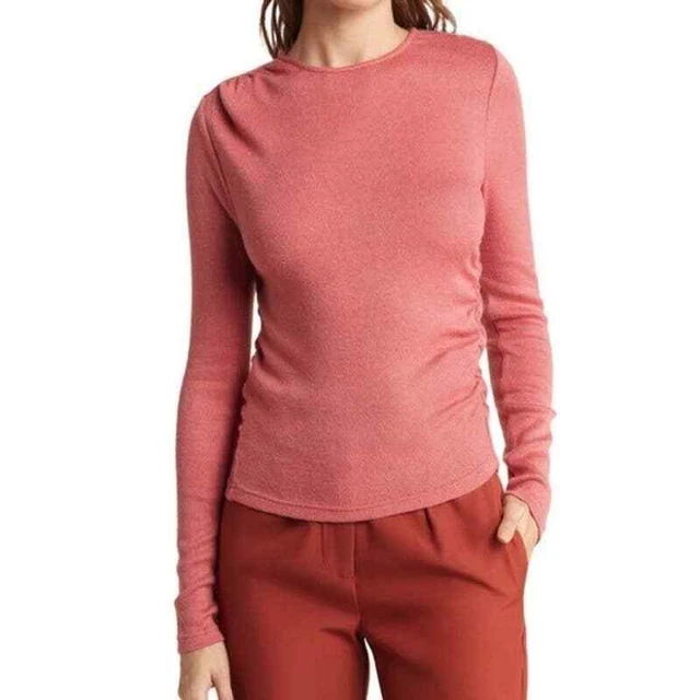 NWT Walter Baker Gavie Sweater Top in Rosella Pink Size Large