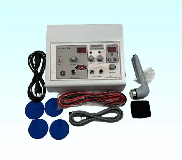 Dual Channel Tens Muscle Stimulator & Ultrasonic Combi Pain and Injury Treatment