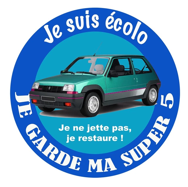 Sticker "Je suis écolo, je garde ma vieille auto" CITROËN