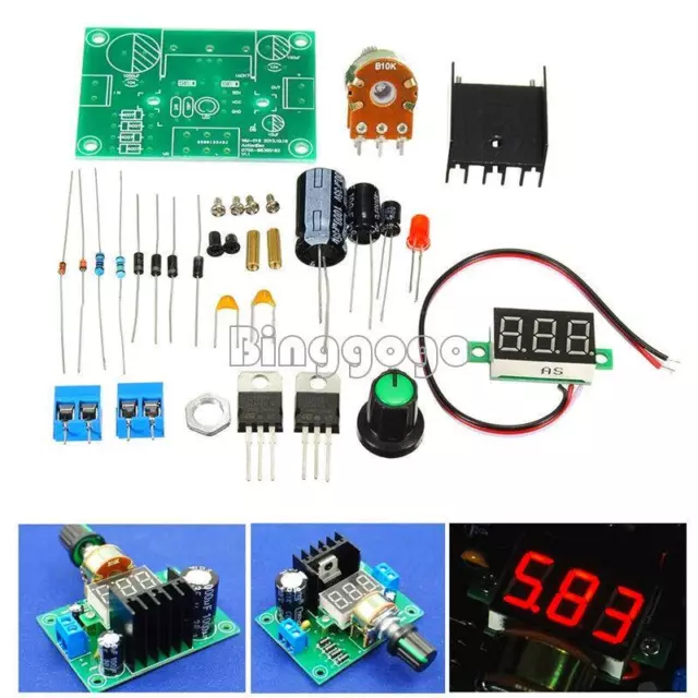 LM317 Modulo Alimentatore Regolabile Kit Fai Da Te con Display Digitale - Ebay