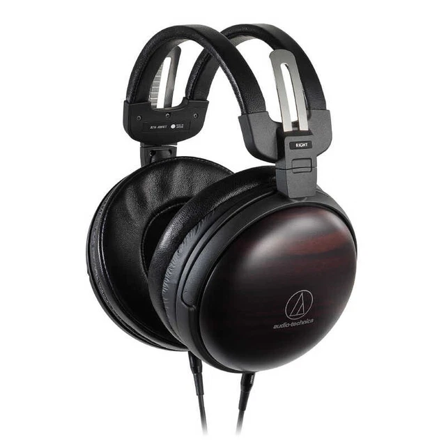 audio technica ATH-AWKT Wood Housing Sealed Over Ear Headphones Hi-Res NEW