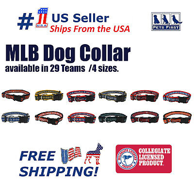 Pets First MLB Collars - Heavy-Duty, Durable & Adjustable Collar for Pet Dog Cat