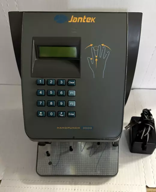 HandPunch 3000  w/ Ethernet , works w/ Jantek  1 Year Warranty