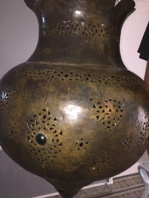  grand lustre marocain de 70cm de hauteur + chaînes d attache et de 70 cm large