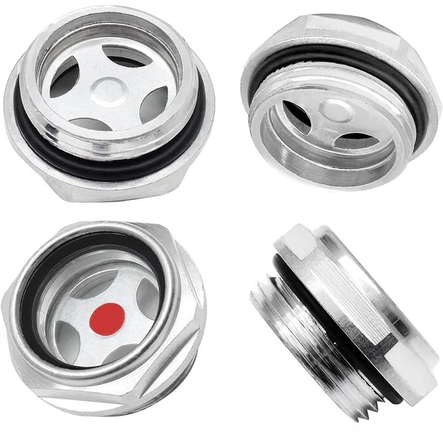 Compresseur D'air Raccords Alliage D'aluminium G1/2" Fileté Huile Sight