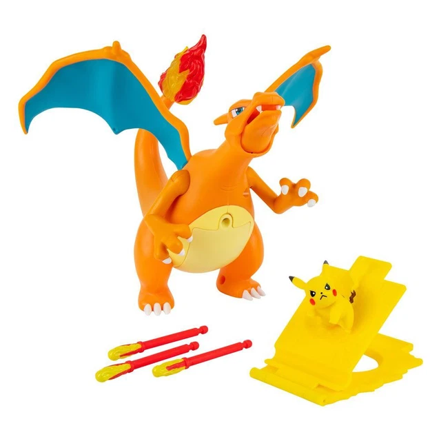 Pokemon Set Di 2 Figure Da Battaglia: Pikachu E Charizard Deluxe – Action Pronti – Altezza 5,1 Cm E 10,2 Cm - 5
