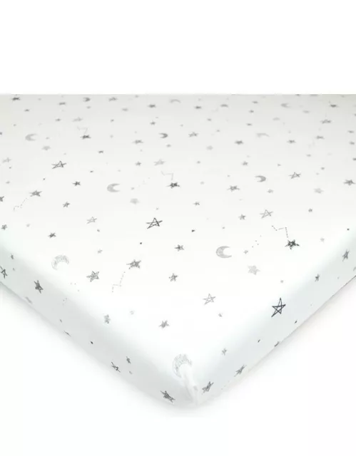 American Baby Company 15x33" Fitted Bassinet Sheet - 100% Natural Cotton Jersey