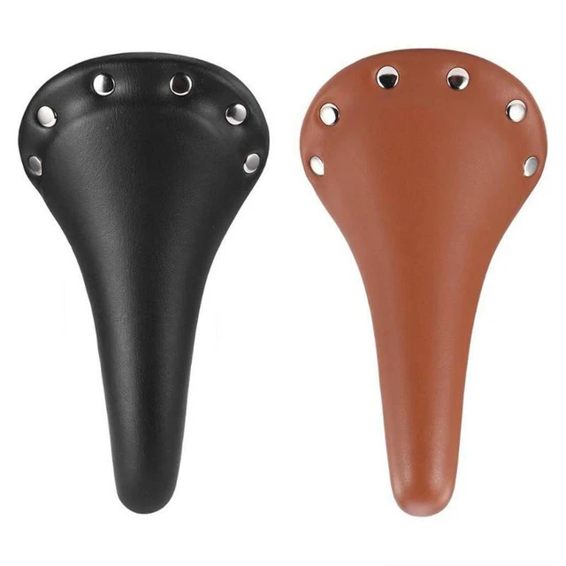 Selle de vélo rétro style vintage rivet coussin à ressort confortable selle de vélo selle de vélo siège de vélo large coussin et double boule d'absorption des chocs pour homme et femme