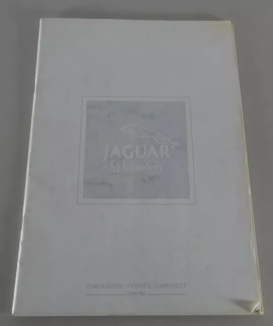 Prospectus Présentation des Modèles Jaguar Daimler XJ6, Sovereign, Xjs , Etc.
