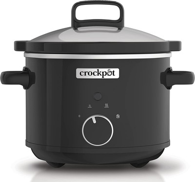 Sauté per Cotture anche su Fuoco e Piastre Coperchio con Cerniera 4.5 Litri Bianco Adatta Fino a 5 Persone Crock-Pot Slow Cooker Pentola per Cottura Lenta in DuraCeramic 
