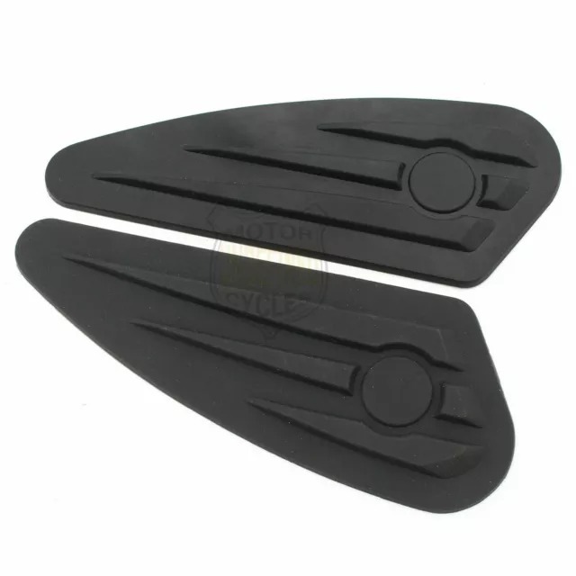 2pcs Universal Motorcycle Gas Fuel Tank Traction Pad Protector Knee Grip Decals