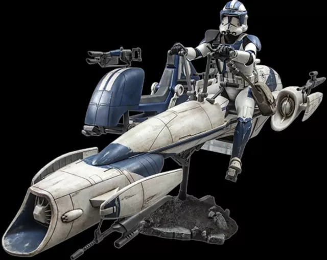 Hot Toys TMS077 Star Wars HEAVY WEAPONS CLONE TROOPER & BARC SPEEDER w/ SIDECAR