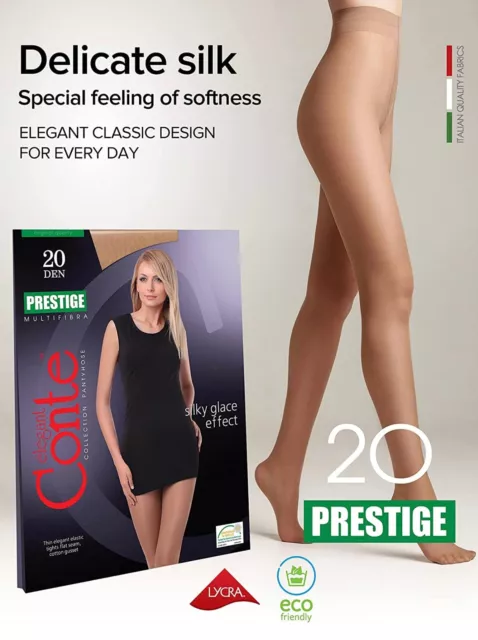 Conte Prestige 20 Den - Classic Sheer to Waist T-top Women's Tights (8С-43СП) 3