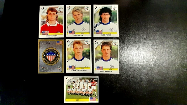 Panini Sticker WM ITALIA 90 Italien World Cup,7 USA Sammelbilder bitte lesen,rar
