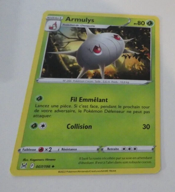 Pokemon Origine Perdue Francaise Card Carte Armulys 007/196 Vf Fr Jcc Neuf