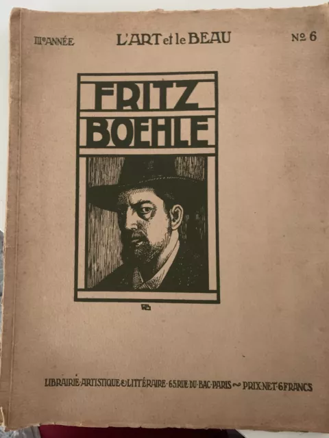 Fritz  Boehle par Rudolf Klein - Kunstmappe No. 6 L'Art Et Le Beau