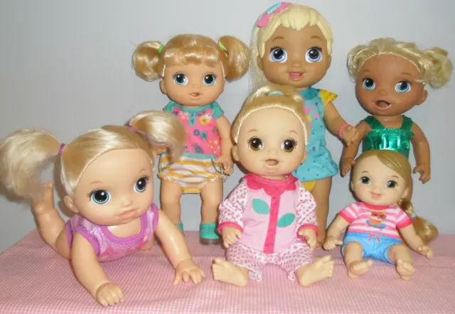 Super Cute All Vinyl & Vinyl & Cloth Baby Alive Baby Doll Lot by Hasbro