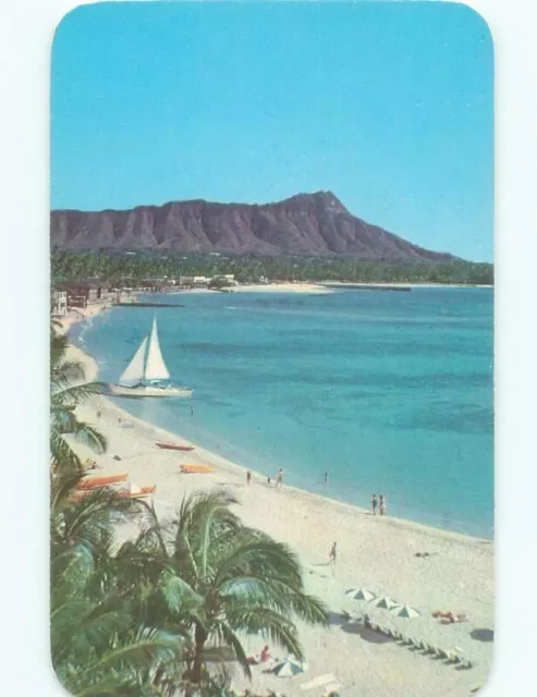 Unused Pre-1980 DIAMOND HEAD BEACH Waikiki - Honolulu Hawaii HI d7179