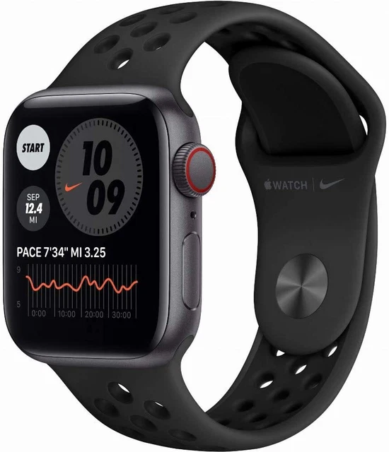 Apple Watch SE Nike Aluminium 44mm Cellular Grau Sportarmband Grau MG0A3FD/A