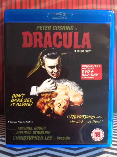 DRACULA (1958) Blu-ray & DVD. 3-Disc. Hammer HORROR. Christopher Lee