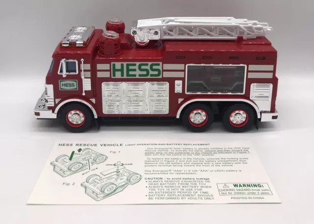 Vintage 2005 Hess Emergency Truck W/Rescue Vehicle New In Box 2