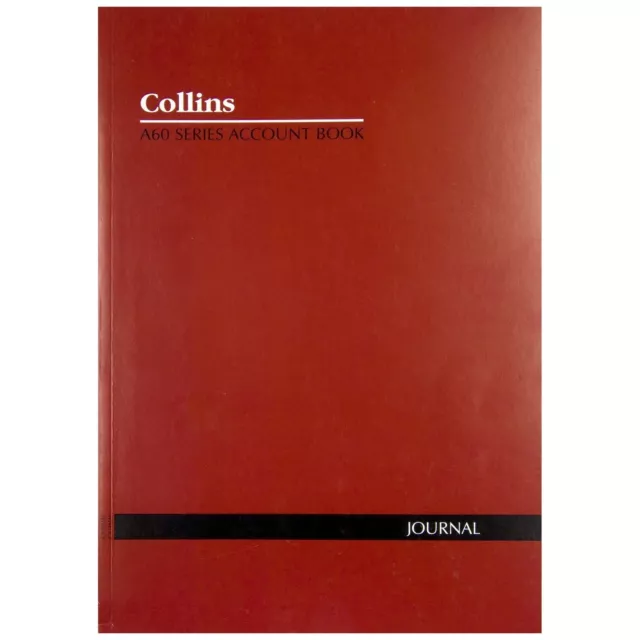 Collins A60 Series Journal A4 Account Book 120 Pages Red 10302