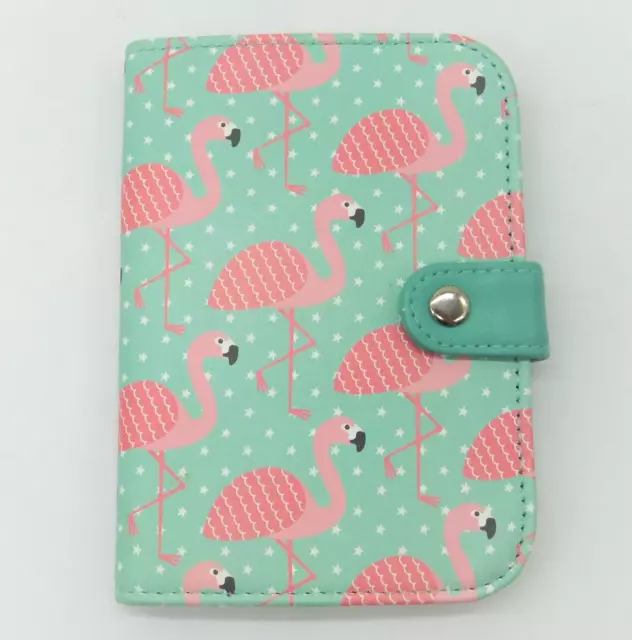 Sass & Belle Green Flamingo Passport Cover