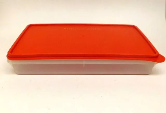 TUPPERWARE Prep Essentials LARGE Rectangle SNACK-STOR Cold Cut Keeper –  Plastic Glass and Wax ~ PGW