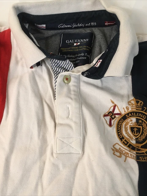 GALVANNI YACHTING 1973 Polo T Shirt men s Awesome Size Small