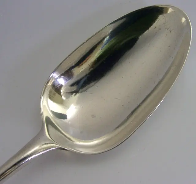 GEORGIAN ANTIQUE SOLID STERLING SILVER BASTING SPOON c1770 ENGLISH