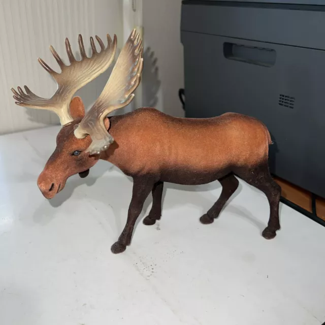 The Moose Statue.  Plastic Fur Velvet LOOK