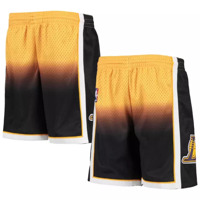 Pantaloncini Los Angeles Lakers (taglia 14-16y) NBA Mitchell & Ness per bambini - Nuovi