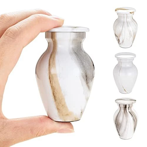 2.9 Inch Small Urns For Human Ashes Aluminum Mini Cremation Urns Memorial Small