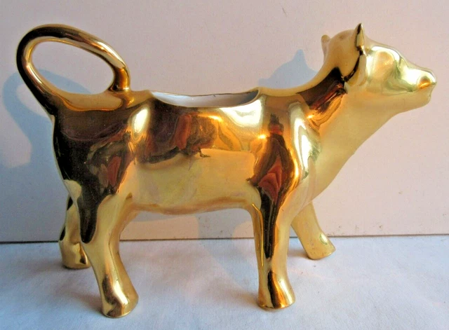 Pot à lait, verseuse à crème, porcelaine DELFT, moulin et bateau: Une VACHE